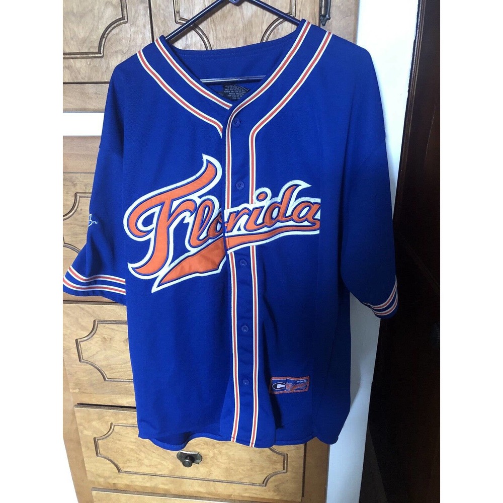 Florida Gators Colosseum NCAA College Baseball Jersey Blue Sz XL